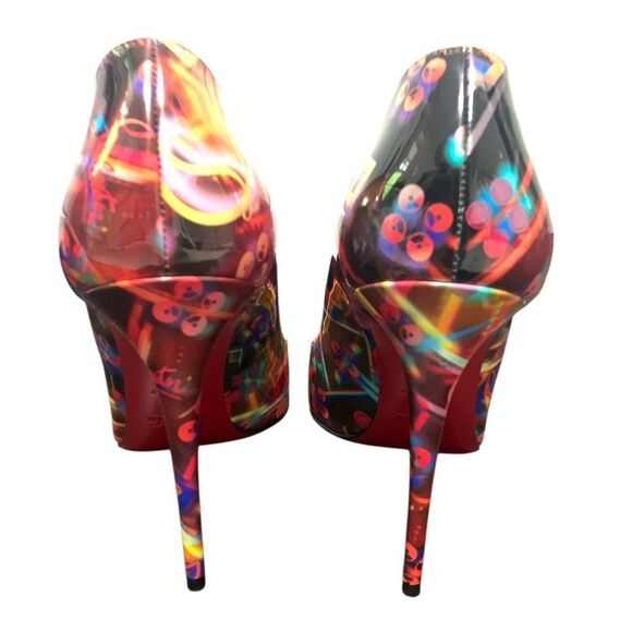 Christian Louboutin Hot Chick 100 Discolaser High Heel Patent Pump EU 37 US 7 - Picture 12 of 12
